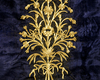 An Ottoman deep blue embroidered wrapping cloth bohca