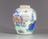 A Chinese wucai porcelain jar