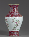 A Chinese famille rose  vase