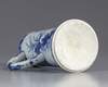 A Chinese blue and white mug