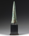 A Chinese bronze axe head