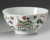A CHINESE FAMILLE VERTE 'PRECIOUS OBJECTS' BOWL