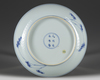 A Chinese blue and white 'ladies' dish