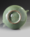 A Chinese celadon-glazed ewer