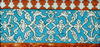 An islamic Iznik turquoise tile