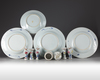 A group of Chinese famille rose and blue and white porcelain