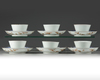 Six Japanese Imari cups and saucers