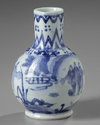 A JAPANESE BLUE AND WHITE JUG, 17TH CENTURY