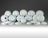 A group of twenty Chinese blue and white objects