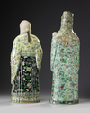 Two Chinese famille verte figures of Star Gods