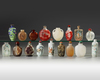 A GROUP OF SEVENTEEN CHINESE SNUFF BOTTLES