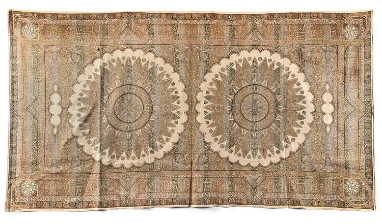 AN OTTOMAN EMBROIDERED HANGING PANEL, 20TH CENTURY