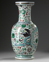 A LARGE CHINESE DOUCAI 'DRAGON' VASE, 19TH CENTURY