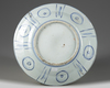 A Chinese blue and white 'precious objects' 'Kraak porselein' dish
