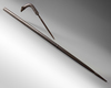 A Mughal bidri walking stick with hidden dagger