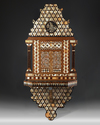 A WOODEN MOTHER-OF-PEARL INLAID TURAN HOLDER, 19TH CENTURY
