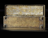 A Mamluk silver-inlaid brass pen case