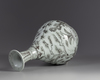 A Chinese underglaze coppe red 'three friends of winter' vase, yuhuchunping