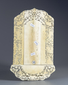 A Cantonese carved ivory letter rack