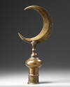 An Ottoman gilt-bronze tombak finial