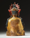 A  Chinese gilt-bronze figure of Avalokitesvara