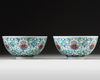 A PAIR OF CHINESE DOUCAI BOWLS