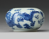 A SMALL CHINESE BLUE AND WHITE POT, CHINA, 19TH-20TH CENTURY