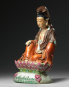 A Chinese famille rose figure of Guanyin