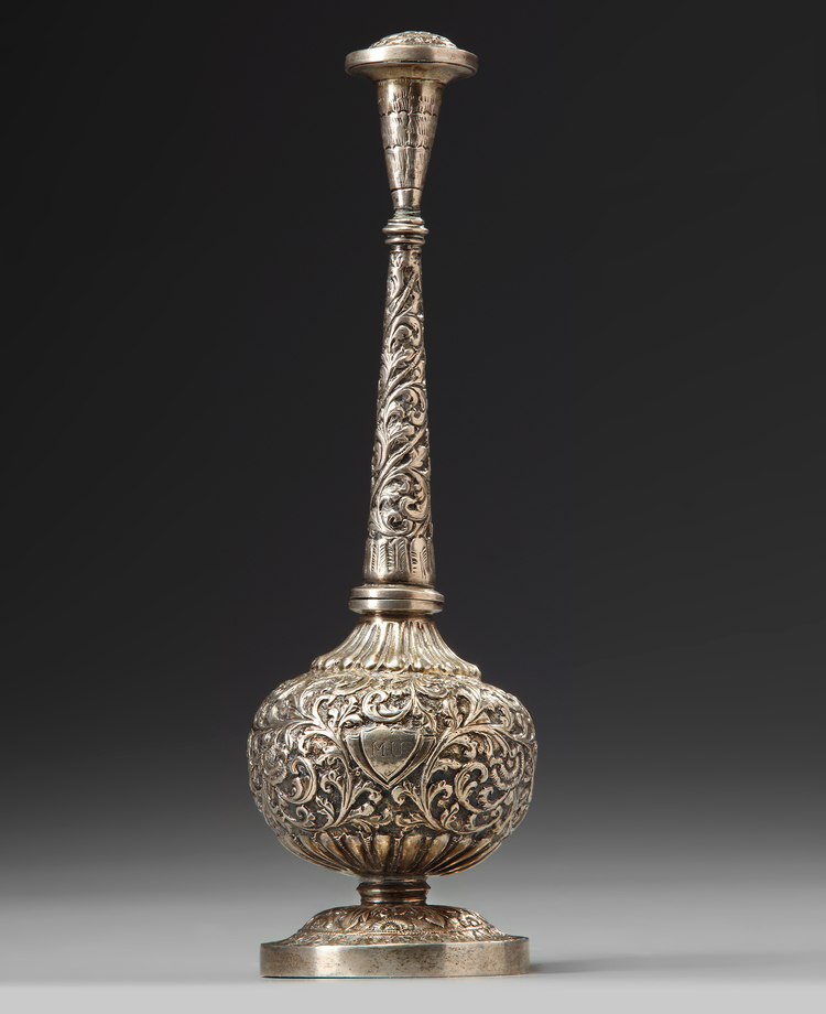 An Ottoman silver sprinkler