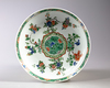 A Chinese famille verte dish