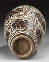A CHINESE CIZHOU-STYLE SGRAFFITO SCROLLING PEONY VASE