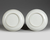 A PAIR OF CHINSES FAMILLE VERTE DISHES