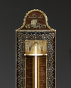 AN OTTOMAN WOODEN MOTHER-OF-PEARL AND IVORY INLAID BAROMETER,1297 AH/1879 - 1880 AD