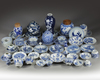 A LARGE GROUP OF CHINESE BLUE AND WHITE WARES
