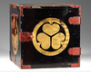 A JAPANESE BLACK LACQUERED PORTABLE BENTO BOX (GOCHA BENTO)