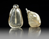 TWO CHINESE ROCK CRYSTAL SNUFF BOTTLES