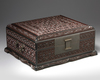 A CHINESE CARVED TIXI LACQUER BOX