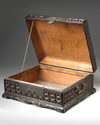 A CHINESE CARVED TIXI LACQUER BOX