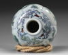 A SMALL CHINESE DOUCAI GLAZED BOTTLE VASE, 19TH CENTURY