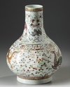 A CHINESE FAMILLE ROSE 'DRAGON AND PHOENIX' VASE