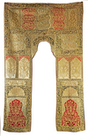 AN OTTOMAN MIHRAB BROCADE DOOR DECORATION, POSSIBLY SYRIA OR EGYPT, 19TH-20TH CENTURY
