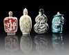 A GROUP OF FOUR CHINESE SNUFF BOTTLES