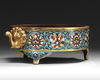 A CHINESE CLOISONNE ENAMEL TRIPOD CENSER, QING DYNASTY (1644-1911)