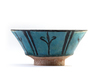 A RAQQA TURQUOISE GLAZED POTTERY BOWL, SYRIA, 13TH-14TH CENTURY