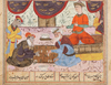 BUZURJMIHR MASTERS THE GAME OF CHESS, FOLIO FROM A SHAHNAMA, COPY FROM (THE BOOK OF KINGS) ABU’L QASIM FIRDUSI, SAFAVID, 16TH CENTURY