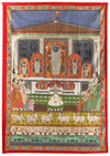 A PICCHAVAI OF ANNAKUTA (FESTIVAL OF FIFTY-SIX OFFERINGS), NORTH INDIA, 19TH CENTURY