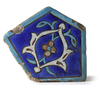 A SIX-SIDED TIMURID TILE, PERSIA,  MID-15TH CENTURY
