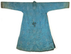 A CHINESE BLUE SILK ROBE, 19TH CENTURY