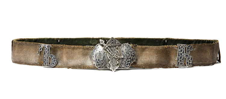AN OTTOMAN NIELLO SILVER BELT, 19TH CENTURY