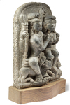 A NORTH-INDIAN SANDSTONE CARVING OF SHIVA AND PARVATI